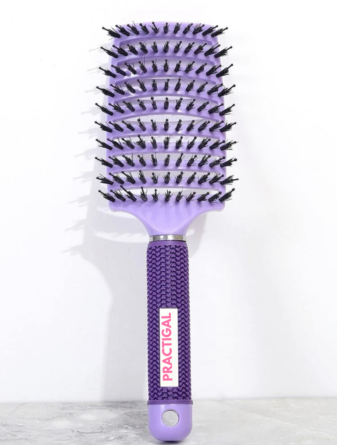 practigal tangle tamer detangling  hair brush grape purple