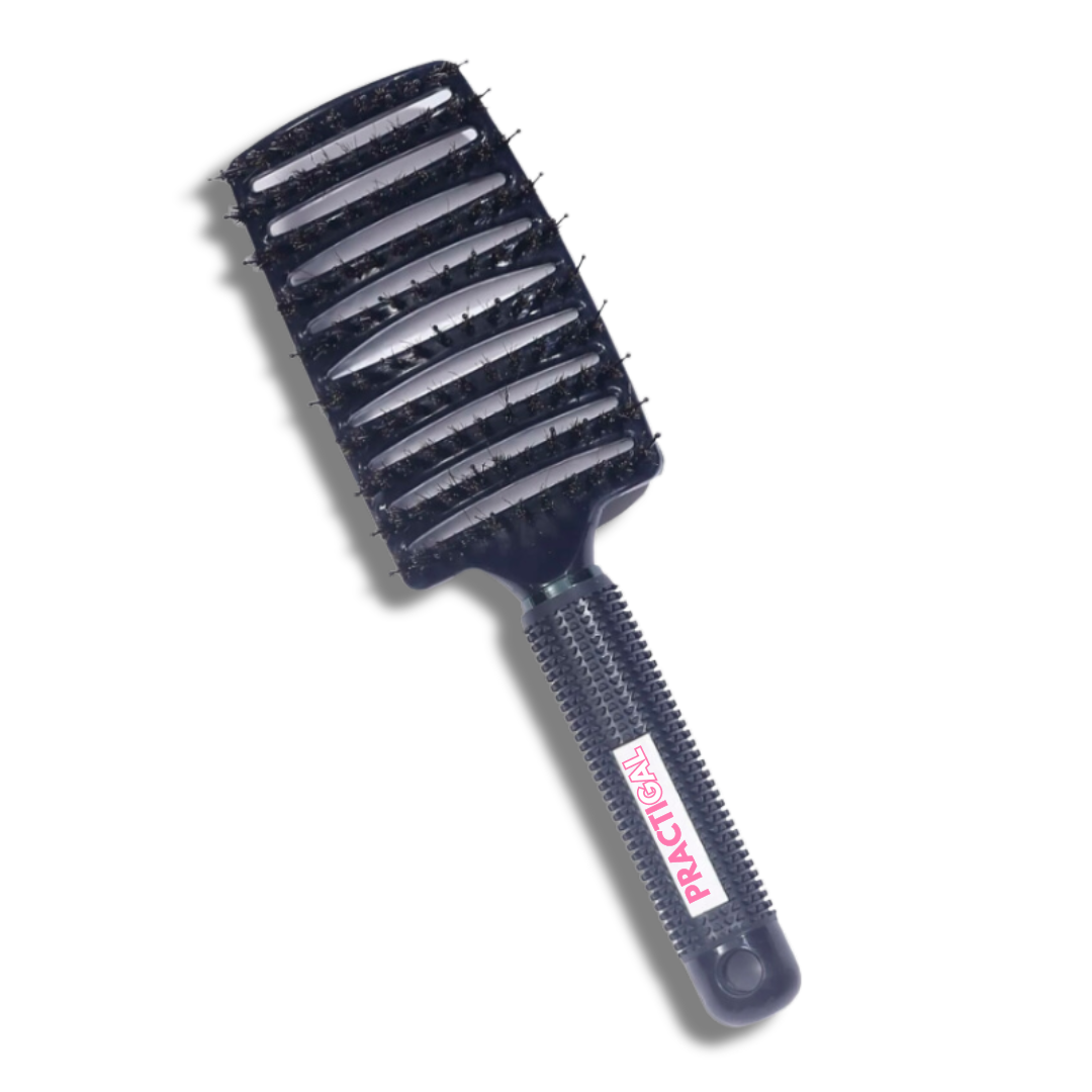 practigal tangle tamer hair brush black detangling hair brush