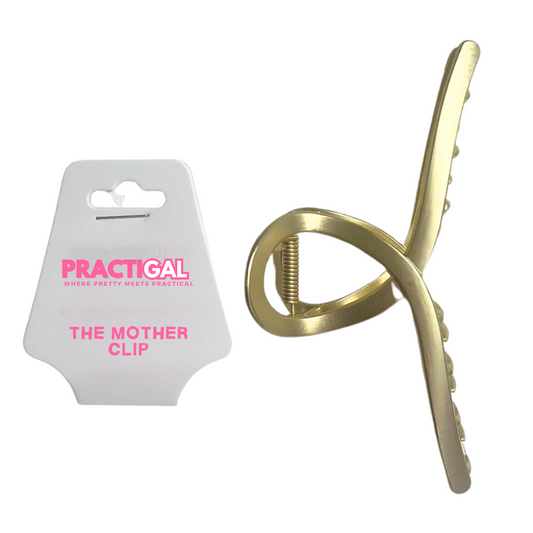 the mother clip practigal - gold metal claw clip