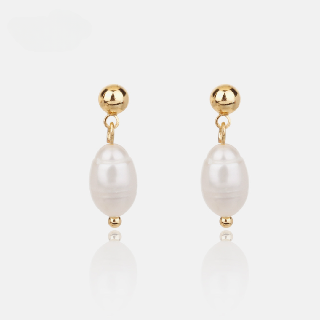 Penny Drop Pearl Earrings