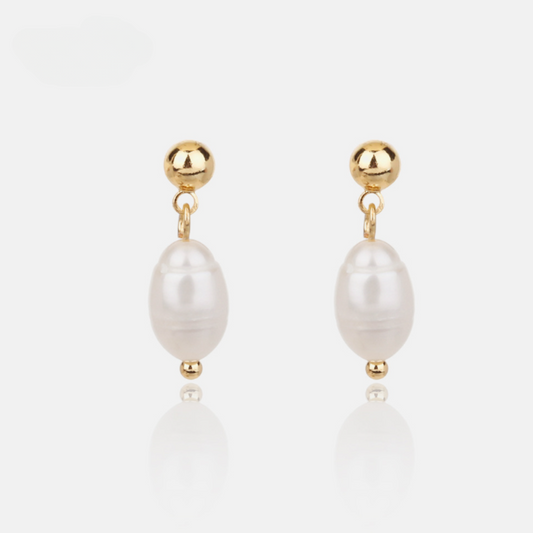 Penny Drop Pearl Earrings